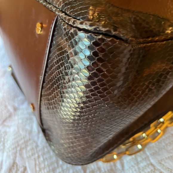 Tory Burch Rare brown lambskin leather handbag - Picture 10 of 17